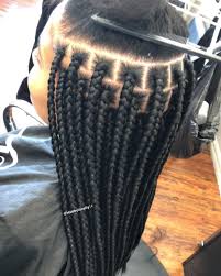 Cute Large Box Braid Hairstyle Perfect To Give Your Hair A Break Be Sure Your Braider Is Gentle A Twist Braid Hairstyles Box Braids Styling Blonde Box Braids