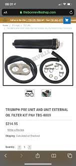 External Oil Filter at the Bonneville Shop? | Triumph Rat Motorcycle Forums