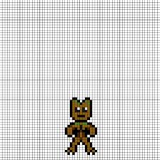 Baby Groot Guardians Of The Galaxy Vol 2 Perler Bead Pattern Delicas La Creacion