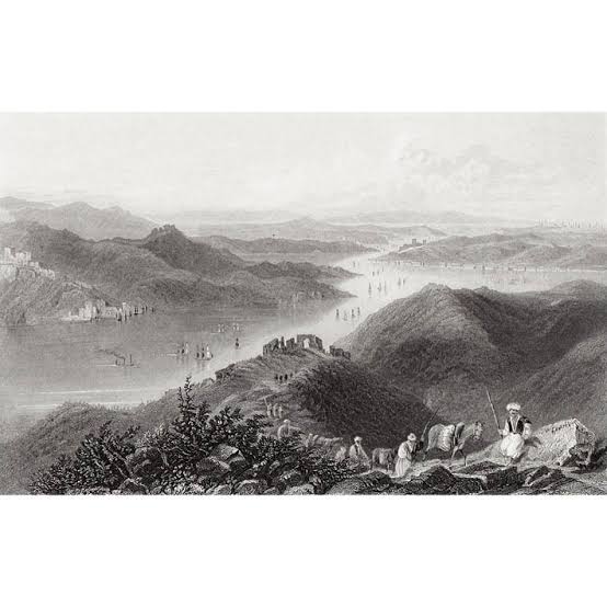 India, View of Delhi from the River Yamuna Showing the King's Palace - BRITTON-IMAGES