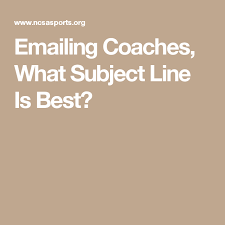 Emailing Coaches What Subject Line Is Best College Football Recruiting Coaching Subjects