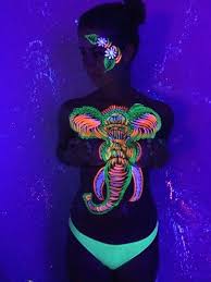 Face & body painting by justin. Glow Party Glow Garden Bodypaint Me I Love Body Art Body Painting Body Art Glowing Art