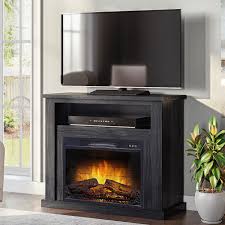 This media console is the latest addition to our bucks collection of tables. Mainstays Media Console Fireplace For 42 Flat Panel Tvs Black Finish Walmart Com Walmart Com