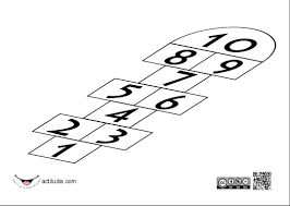 Diviértete con el juego de la rayuela cómo jugar, reglas en este artículo os vamos a contar todo sobre el juego de la rayuela, un divertidísimo juego tradicional además de poder jugar a la rayuela en el aire libre puedes dar a tus hij@s este dibujo para colorear de la rayuela para niños. Rayuela Actiludis
