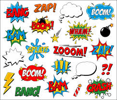 Superhero Clipart Comic Book Clip Art Comic Text Speech Etsy Book Clip Art Comic Text Superhero Clipart