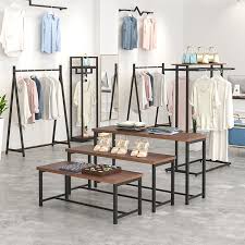 Industrial style custom clothing racks perfect for small clothing boutiques. High End Clothes Display Furniture Retail Custom Ladies Brass Clothing Racks For Sale Buy Clothing Display Rack Clothes Shop Display Rack Cheap Clothes Rack Sale Product On Alibaba Com