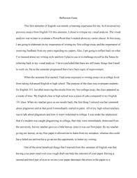 This is when we are required to stop and think of what makes our. Reflection Essay Grade A Studocu