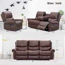 Hooker furniture living room esme power recliner sofa w. Recliner Sofa For Living Room Set Reclining Couch Sofa Chair Palomino Fabric Loveseat 3 Seater Home Theater Seating Manual Recliner Motion Home Furniture Pricepulse