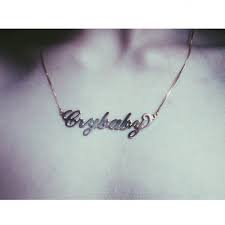 Crybaby Nameplate Necklace