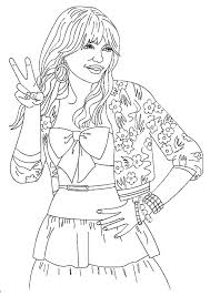 Ballerina coloring pages for girls. Hannah Montana Coloring Pages Books 100 Free And Printable
