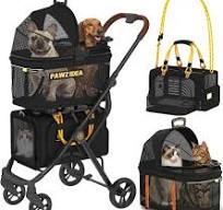 Amazon.com: PAWZIDEA Double Pet Stroller with 2 Detachable ...
