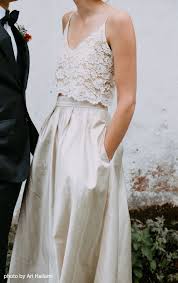 Lace rustic two piece cap sleeves mermaid bridal separates,crop top wedding dress,20082219. 35 Bridal Separates Wedding Dresses For Every Style Of Bride