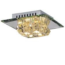 Alles fürs heimwerken günstig und bequem online kaufen! Design Led Deckenlampe Wandleuchte 4 Flammig Deckenleuchte Glas Chrom Sw Style