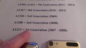 How To Identify Your Apple Ipod Touch Model - Youtube