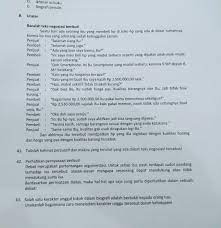 Tujuan dari teks negosiasi adalah mencari jalan tengah dan kesepatan bersama yang saling menguntungkan dalam suatu permasalahan. Tolong Jawabkan No 41 43 Mohon Bantuan Nya Brainly Co Id