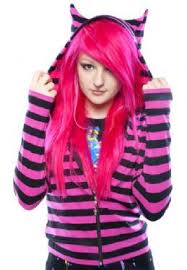 Black And Pink Striped Wig Pin By Kassandra Merryfield On Cute Clothes And Shoes Striped Hoodie Pink Hoodie Outfit Hoodies
