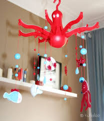 Baby Mobile Selber Machen Aus Ikea Waschespinne Handmade Kultur Baby Mobile Maritimes Kinderzimmer Kinder Mobile