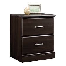 Sauder Parklane Nightstand Espresso Finish Walmart Com Wooden Bedside Table Espresso Nightstand Sauder