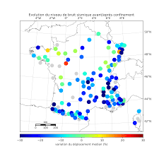 En période de confinement, la vie se transforme partout dans le pays. Effect Of Confinement On Seismic Noise In Mainland France Resif