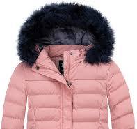 Amazon.com: ZSHOW Girls' Puffer Jacket Thick Quilted Winter Coat Windproof  Padded Hoodie Snow Coat(Coral Pink,6-7): Clothing, Shoes & Jewelry