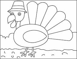 Draw eyes and beak (with details). Easy How To Draw Turkey Tutorial And Turkey Coloring Page