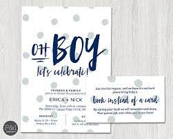 Oh Boy Baby Shower Invitation Couples Shower Co Ed Shower Etsy In 2021 Baby Shower Invitations For Boys Boy Shower Invitations Couples Baby Shower Invitations