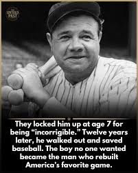 In 1902, a seven-year-old troublemaker was left behind at a reformatory  school in Baltimore. His parents couldn't handle him. He skipped classes,  stole, fought, and roamed the streets. The school was St.