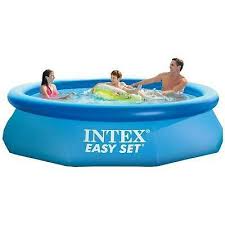 Intex Easy Set 10ft X 30in Above Ground Inflatable Round Swimming Pool For Kids In 2020 Swimming Pool Chemicals Cool Swimming Pools Easy Set Pools