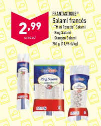 Deze pagina toont je informatie over deze promotie. Oferta Frantastique Salami Frances En Aldi