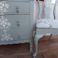 Painted In Annie Sloan Chalk Paint In Svenska Blue With Old White Detail Diy Furniture Bedroom Annie Sloan Furniture Refurbished Furniture