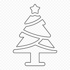 Hd Black Outline Christmas Tree Icon Png Tree Icon Christmas Tree Icon