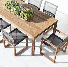 Rh 39 S Aegean Teak Side Chair Influenced By The Low Linear Silhouettes Of Seaside Archit Outdoor Dining Table Outdoor Dining Furniture Diy Outdoor Furniture