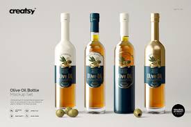 Free wine bottle mockup by anthony boyd graphics. Olive Oil Bottle Mockup Set Product Mockups Creative Market