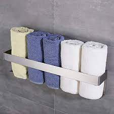 Diy bathroom wooden bathroom bathroom towels bathroom decor bathroom towel storage bathroom rack home organization small bathroom storage kitchen towels storage. Sjiangqiao Bathroom Towel Rack Self Adhesive Towel Holder Without Drilling Rolled Towel Racks Shelf Stainless