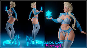 3D file Elsa and Olaf with NSFW version and Miniatures COMBO PACK・3D  printable model to download・Cults