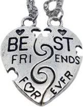 Bekijk meer ideeën over meisjes tekenen, meiden tekeningen en bff. Bol Com Zoeies Bff Ketting 2 Delig Zilverkleurig Best Friends For Ever