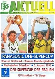 The old uefa super cup, raised in celebration by footballing giants such as alessandro nesta, fernando hierro and paolo maldini, was the smallest with the uefa champions league silverware weighing in at 8kg and the uefa cup at 15kg, the uefa super cup never quite lived up to its name. 1995 Dfb Supercup Wikipedia