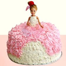 It is a real barbie, i used the wonder mold pan and ann 8 cake underneath. Barbie Doll Cake Winni In