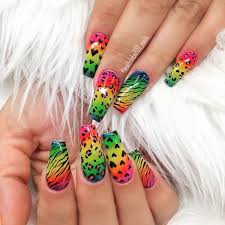 See more ideas about nails, acrylic nails, nail designs. Bright Acrylic Nail Design 2017