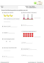 Numeracy Mental Maths 6 Worksheet Primaryleap Co Uk In 2020 Mental Math Math Numeracy
