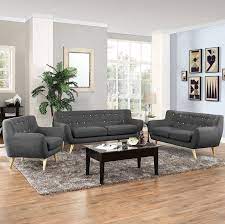 Sofa santai minimalis ruang tv rangka kayu jati 3 seater seri liana model jok kancing bagus dan nyaman ditempatkan di ruang tamu, ruang nonton tv atau ruang keluarga untuk bersantai, sofa minimalis ini dibuat menggunakan rangka kayu jati asli dan diproduksi di jepara.anda bisa memesan kursi sofa jati ini dengan pilihan warna finishing, warna kain dan ukuran yang berbeda. Set Kursi Tamu Sofa Ruang Tamu Model Retro Jepara Heritage