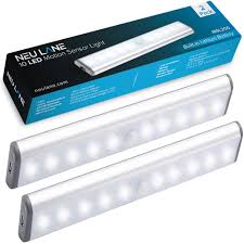 Neu Lane 10 Led Light Strip Upgraded Ultra Bright Magnetic Light Bar W Usb Rechargeable Battery Motion Sensor Mode Best Wireless Stick On Lighting For Under Cabinet Counter Closet