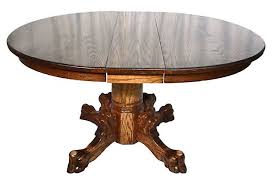 Lion S Head Claw Foot Table W Leaf Dining Table Pedestal Dining Table Table