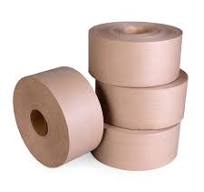 Paper Packing Tape Gummed Paper Tape Water Activated Brown Reinforced Kraft  Paper Packaging Shipping Tape Kraft Paper Rolls Packing Paper