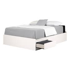 Sturdy drawers with solid wood sides glide on metal runners with white glove platinum service. South Shore Breakwater Queen Mates Storage Bed In Pure White 3150210