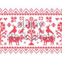 We have also included charted antique samplers from the csg collection in our download store. Cross Stitch Vector Seamless Folk Art Pattern Repetitive Background Inspired By German And Austrian Traditional Cross Stitich Designs Stock Vector Image Art Alamy