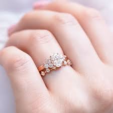 Portia Oval Cluster Ring Cluster Engagement Ring Set Cluster Engagement Ring Diamond Cluster Engagement Ring