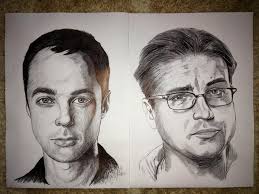 I drew Sheldon Cooper and Leonard both in Biro pen. : r/pics