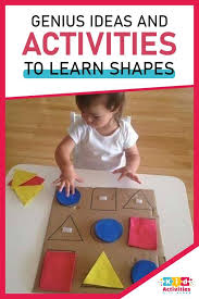 Genius Ideas And Activities To Learn Shapes Kid Activities With Alexa In 2020 Baby Play Activities Toddler Activities Diy Educational Toys For Toddlers