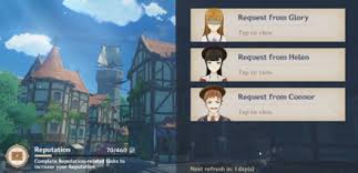Hertha, the coordinator for the knights of favonius, will give you reputation quests in mondstadt, in the northeast of the city. City Reputation System For 1 1 Update Genshin Impact Game8